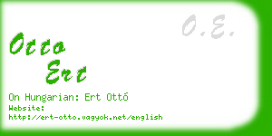 otto ert business card